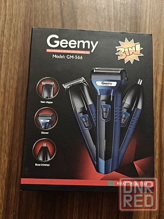 Машинка для стрижки + електробритва + триммер 3в1 Gemei GM-566 3в1 Запорожье - изображение 1