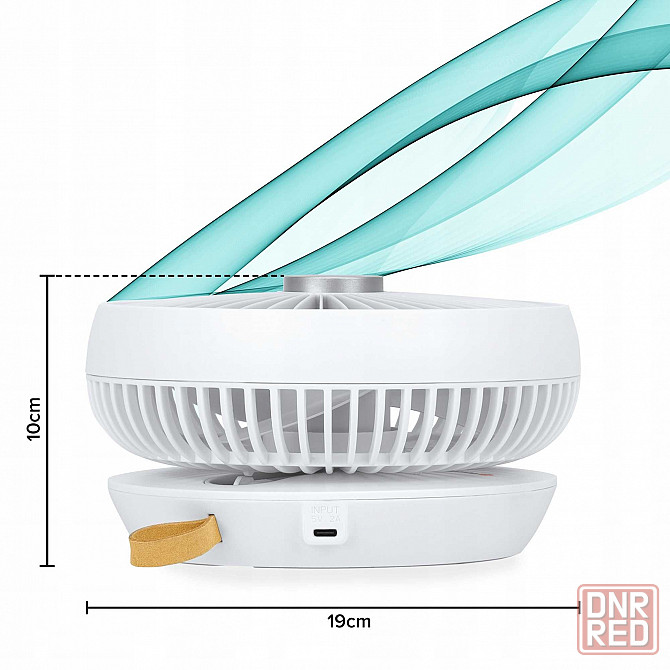 Вентилятор акумуляторний 15 год.,4 режими CoolAir F01 Запорожье - изображение 2