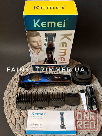 Профессиональная машинка с подставкой для стрижки Kemei Clip головы бороды Запорожье - изображение 6