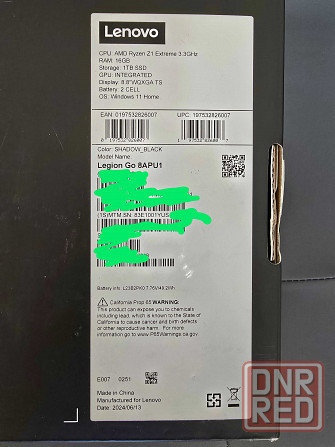 Портативна ігрова приставка Lenovo Legion Go 1TB Shadow Black Запорожье - изображение 4