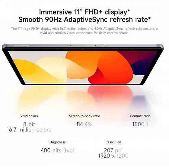 Xiaomi Redmi Pad SE 6/128, 8/256 GB 11'' 90Hz Global Rom Snap 680 8000 Запорожье