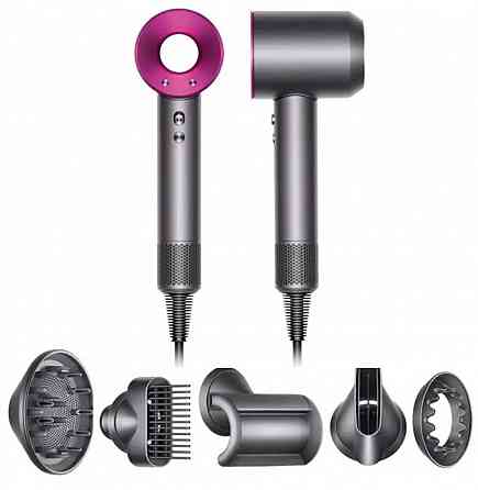 Фен Дайсон 5 насадок Dyson HD07 Supersonic Розовый Запорожье