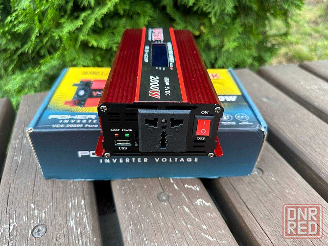 Инвертор 2000ватт чистый синус 12v 220v 2000ватт. Переторювач струму Запорожье - изображение 3