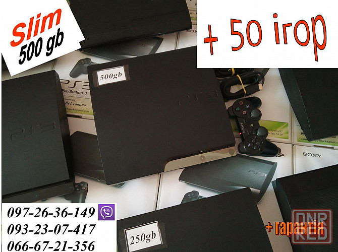 Sony PS3 slim 500gb Із Європи !!! Без Предоплат !!! Запорожье - изображение 1