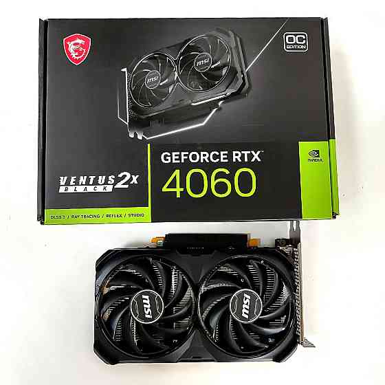 MSI GeForce RTX 4060 Ventus 2X BLACK 8G OC 8 Гб GDDR6 Игровая видеокарта Донецк