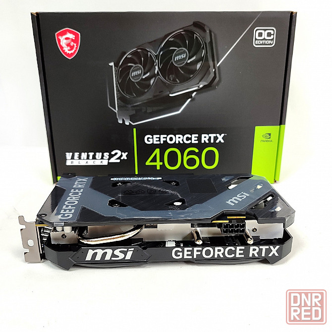MSI GeForce RTX 4060 Ventus 2X BLACK 8G OC 8 Гб GDDR6 Игровая видеокарта Донецк - изображение 1