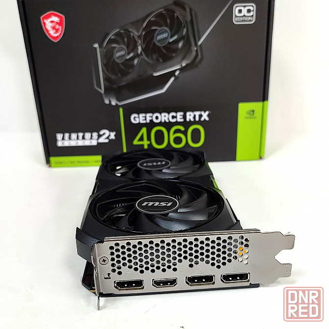 MSI GeForce RTX 4060 Ventus 2X BLACK 8G OC 8 Гб GDDR6 Игровая видеокарта Донецк - изображение 2