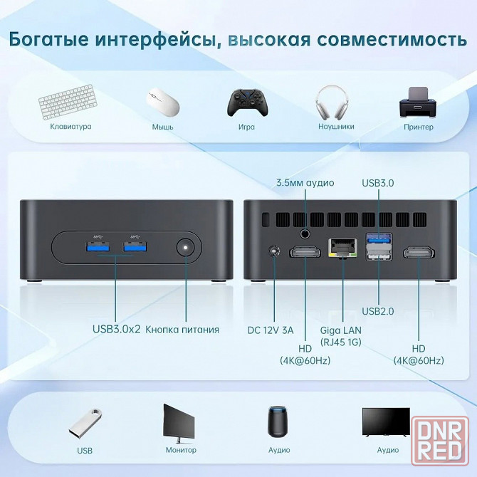 Мини-пк SOYO M2 Plus2 (Intel N100, RAM 16 гб, SSD 512 гб ) Новый! Донецк - изображение 3