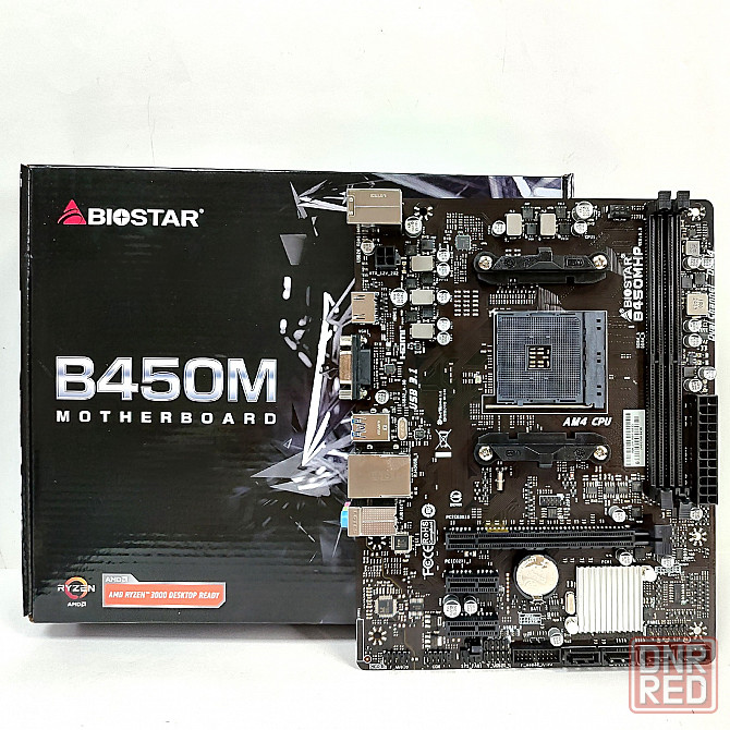 BIOSTAR B450MHP Ver. 6.3 Материнская плата Socket AMD AM4 Донецк - изображение 1