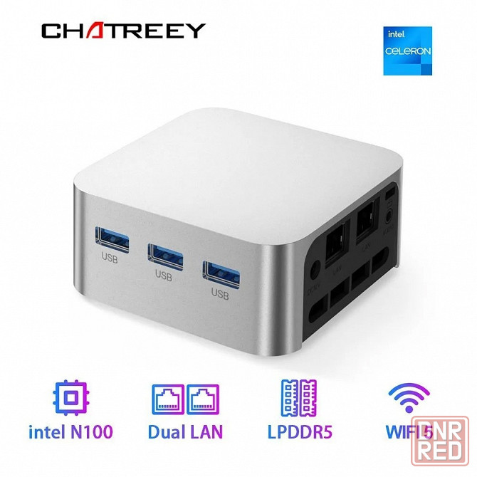 Мини-пк Chatreey T8 (Intel Alder Lake N100, RAM 16 гб, SSD 512 гб) Новый Донецк - изображение 1