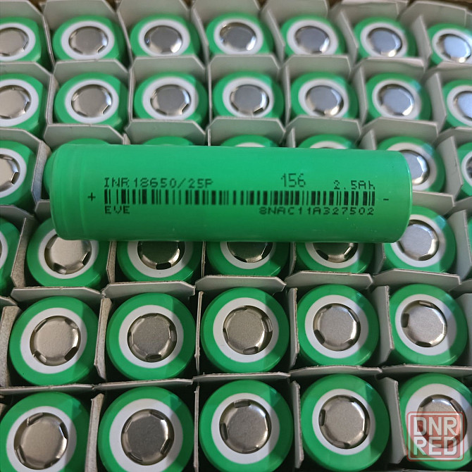 Аккумуляторы высокотоковые 18650 EVE 25p 30A, 35v 3600mAh 2024г. Запорожье - изображение 1