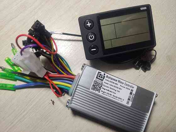 Контроллер с дисплеем s866 250-350W 24v/36v/48v. контролер вело Запорожье