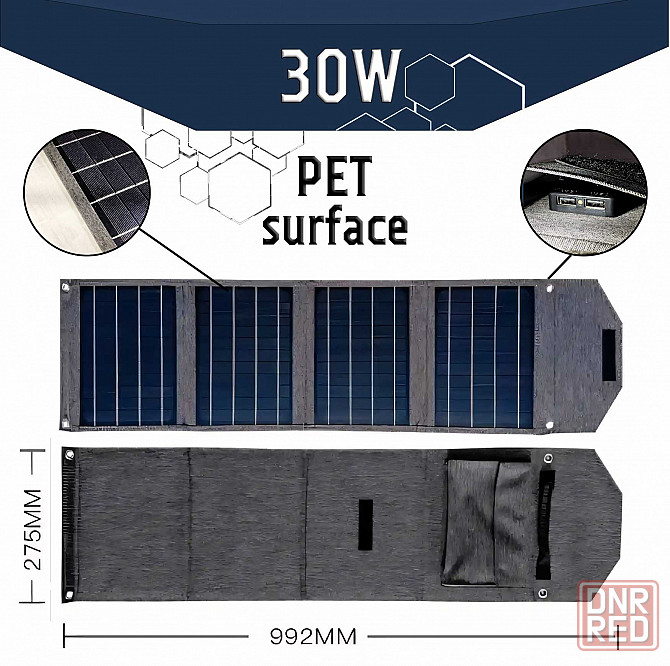 ETFE Складная Солнечная Панель 28W [99 * 27.5 см] Портативная Батарея Запорожье - изображение 1