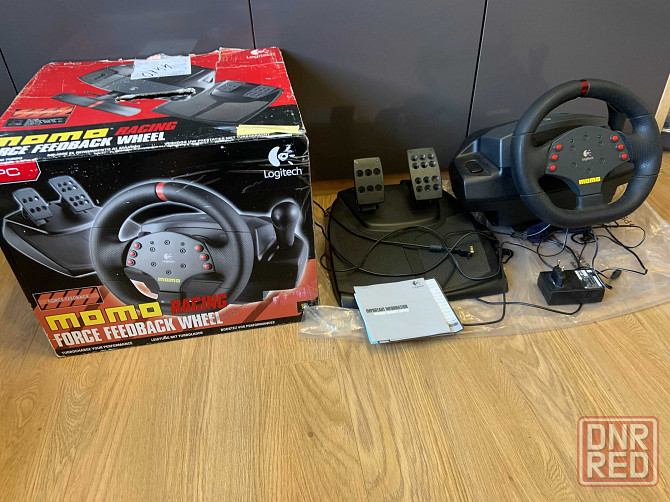 Игровий руль Logitech Momo Racing 240° (thrustmaster) PC/PS тести Запорожье - изображение 1