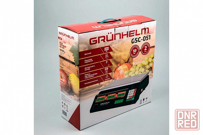 Весы торговые - GSC-051 (макс-50кг) NEW (GRUNHELM) Запорожье - изображение 2