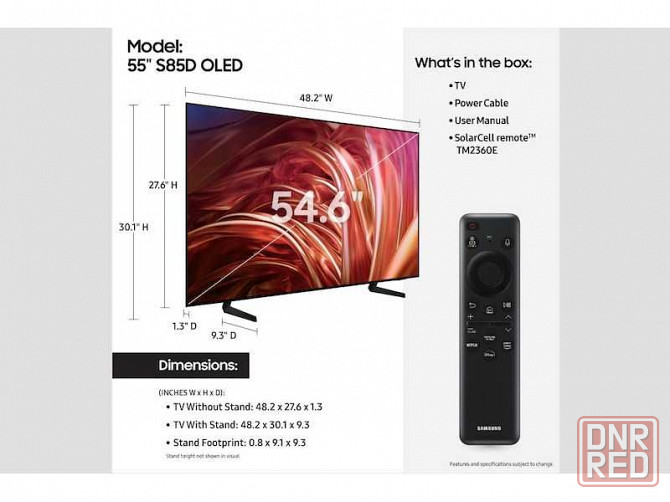 OLED Телевизор Samsung QE55S85D НОВИНКА 2024-2025 г.! Наличие! Херсон - изображение 3