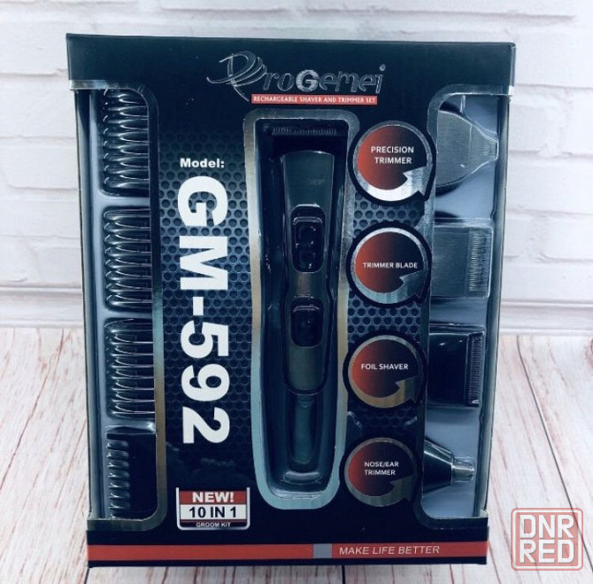 Машинка для стрижки 10в1 Gemei GM-592 100% Original+Бритва триммер !!! Запорожье - изображение 4