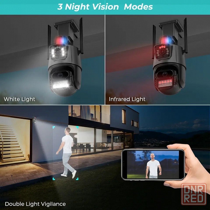 УЛИЧНАЯ МОЩНАЯ камера 8MP PTZ Мощная видеокамера 8MP Icsee Запорожье - изображение 4