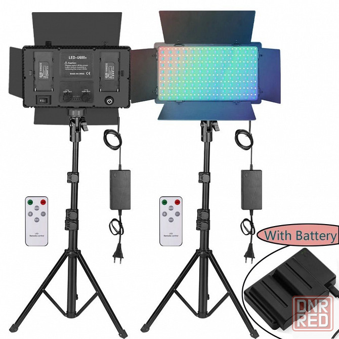Студийный свет лампа Nagnahz LED U800 Pro RGB видеосвет для фото Запорожье - изображение 5