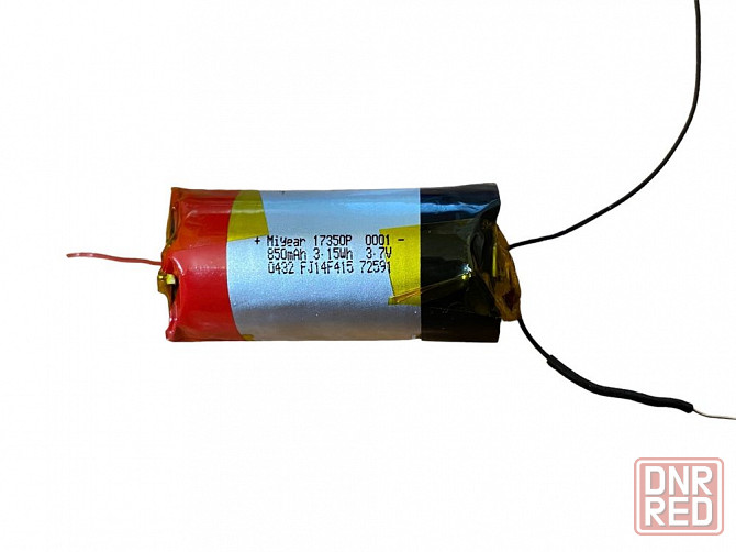 Аккумулятор под пайку 17350 850 mAh Запорожье - изображение 1