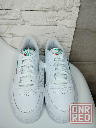 Кожаные мужские белые кроссовки кеды Reebok Club C 45/46р Херсон - изображение 2