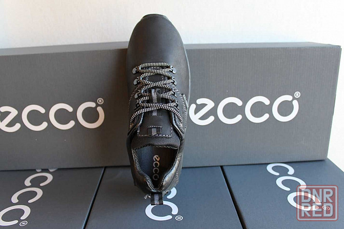 ECCO - кожаные черные кроссовки - туфли - кросівки .(код:18-12чер.) Херсон - изображение 5