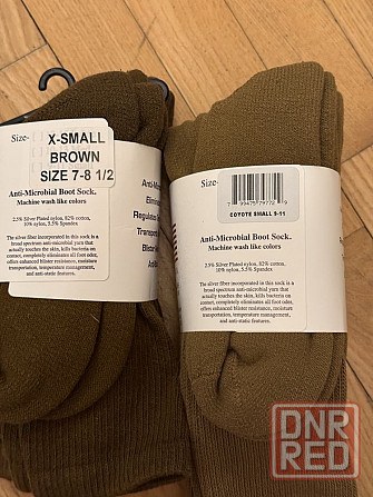 ЛЕТНИЕ Контрактные Военные носки USOA. Made in USA (3 пары) Херсон - изображение 1