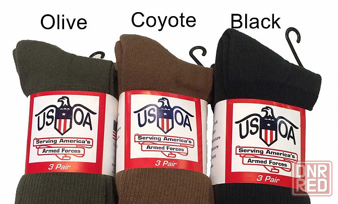 ЛЕТНИЕ Контрактные Военные носки USOA. Made in USA (3 пары) Херсон - изображение 2