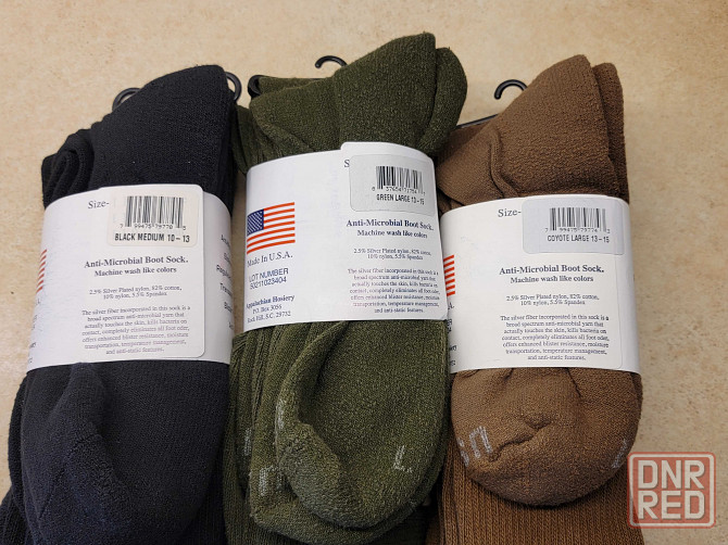 ЛЕТНИЕ Контрактные Военные носки USOA. Made in USA (3 пары) Херсон - изображение 3