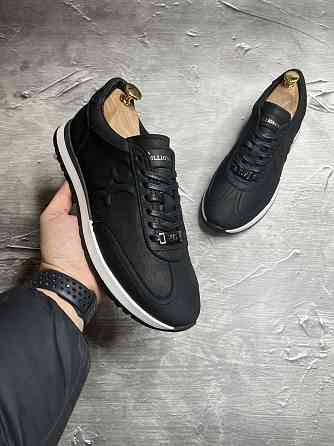 Кожаные кроссовки Billionaire 40-45 black Херсон