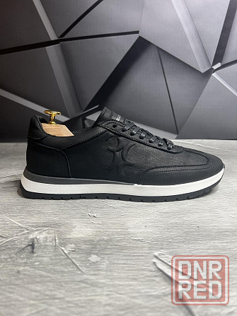 Кожаные кроссовки Billionaire 40-45 black Херсон - изображение 3
