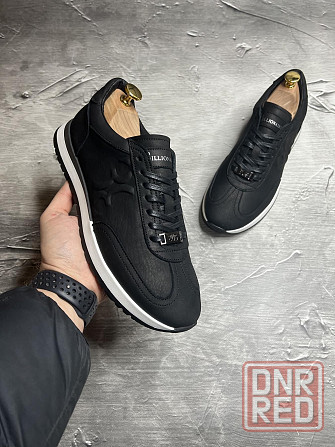 Кожаные кроссовки Billionaire 40-45 black Херсон - изображение 2