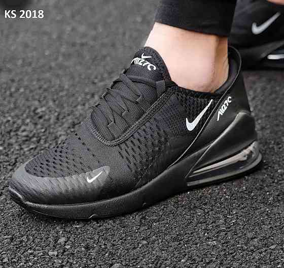 Кроссовки Nike Air Max 270 Black White (чорні) Херсон