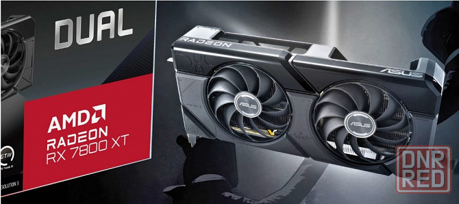 Видеокарта AMD Radeon RX 7800 XT 16Gb ASUS Dual Донецк - изображение 1
