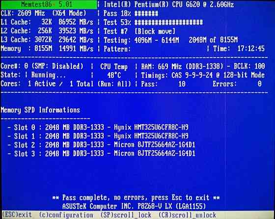 Asus P8Z68-V LX (Intel Z68) Socket 1155 - Возможен обмен на 100шт нерабочей оперативной памяти Донецк