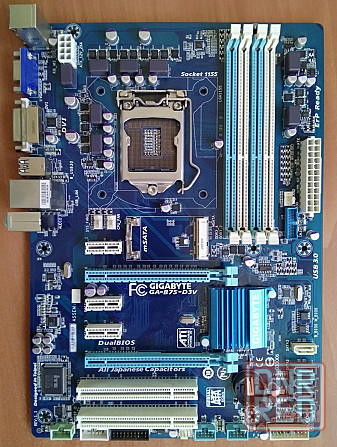 Gigabyte GA-B75-D3V + Core i3-2100 3.1GHz Socket 1155 возможен обмен на 70шт нерабочих озу (память) Донецк - изображение 1