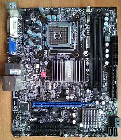 MSI G41M-P25 Socket 775 (s775, G41, PCI-Ex16) до 8Gb DDR3 - Материнская плата для пк - Донецк