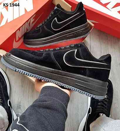 Кроссовки Nike Air Force Black (чёрные) Херсон