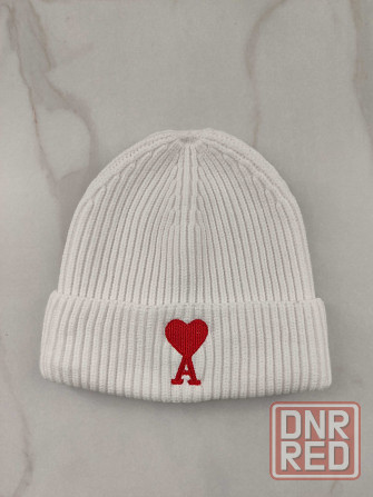 Шапка AMI Alexandre Mattiussi Ami de Coeur Patch Beanie White Херсон - изображение 3