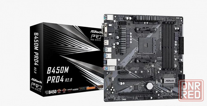 Материнская плата ASRock B450M PRO4 R2.0 (AM4) Донецк - изображение 1