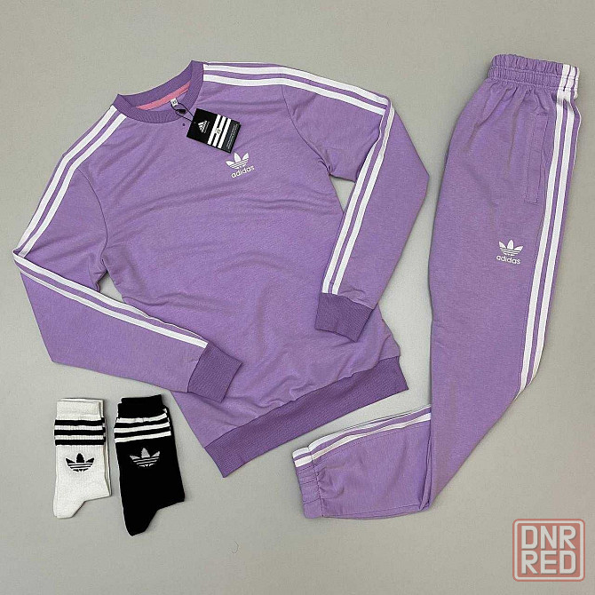 Спортивный костюм мужской Adidas весна-лето черный свитшот брюки Великая Александровка - изображение 5