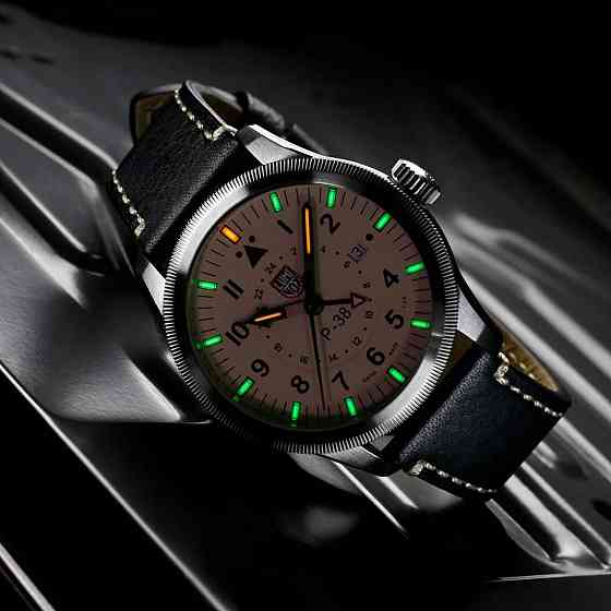 Годинник LUMINOX Air Pilot XA.9527 Lightning P-38 GMT 42 mm. 100 MT. Запорожье