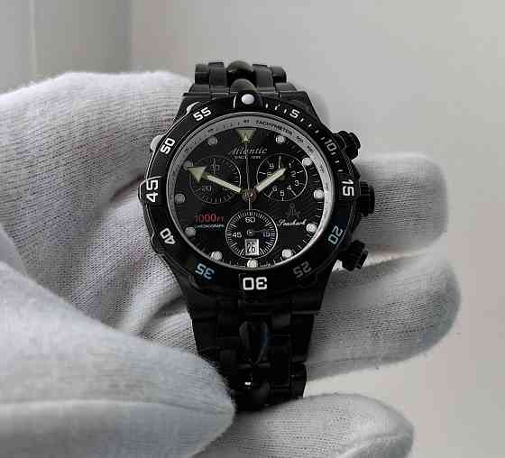 Чоловічий годинник Atlantic SeaShark Chronograph 300m Swiss Eta251.272 Запорожье