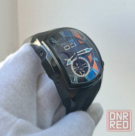 Чоловічий годинник Reef Tiger Aurora Tank 2 Black Automatic 100m Крупн Запорожье - изображение 4
