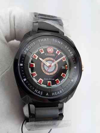 Японские мужские часы Citizen Eco-Drive AW1017-58W, Marvel Tony Stark Запорожье