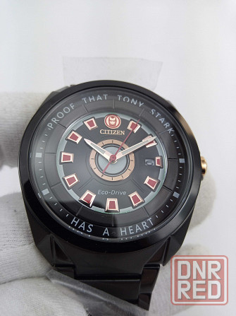 Японские мужские часы Citizen Eco-Drive AW1017-58W, Marvel Tony Stark Запорожье - изображение 7