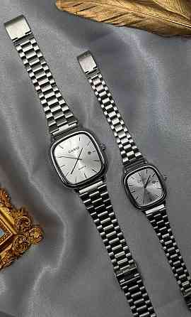 Парные часы Casio | Касио серебряные с серебряным циферблатом Запорожье