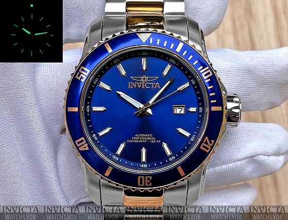 Часы Invicta 30560 Pro Diver Automatic Blue Rose Gold 48 мм. Запорожье