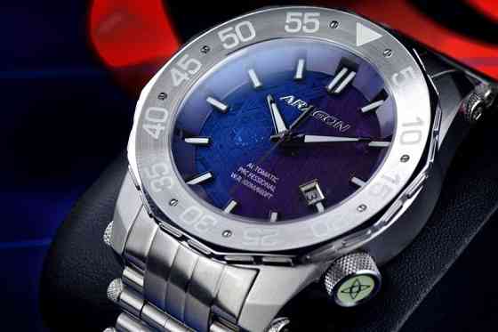Часы ARAGON Sea Charger Meteorite Blue LE 50 mm. Swiss Automatic Запорожье