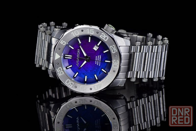 Часы ARAGON Sea Charger Meteorite Blue LE 50 mm. Swiss Automatic Запорожье - изображение 3